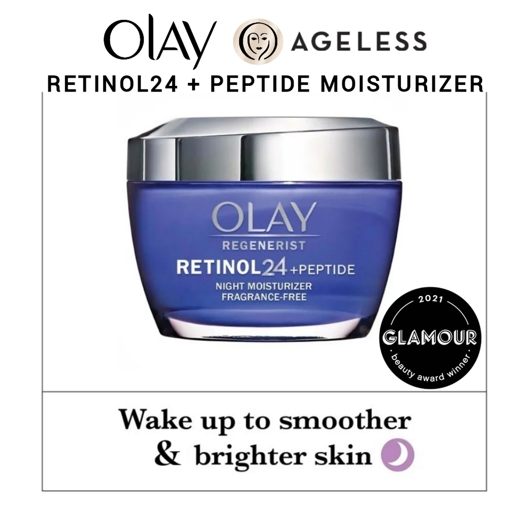 Olay Regenerist Retinol + Peptide anti-aging moisturizing night cream for face